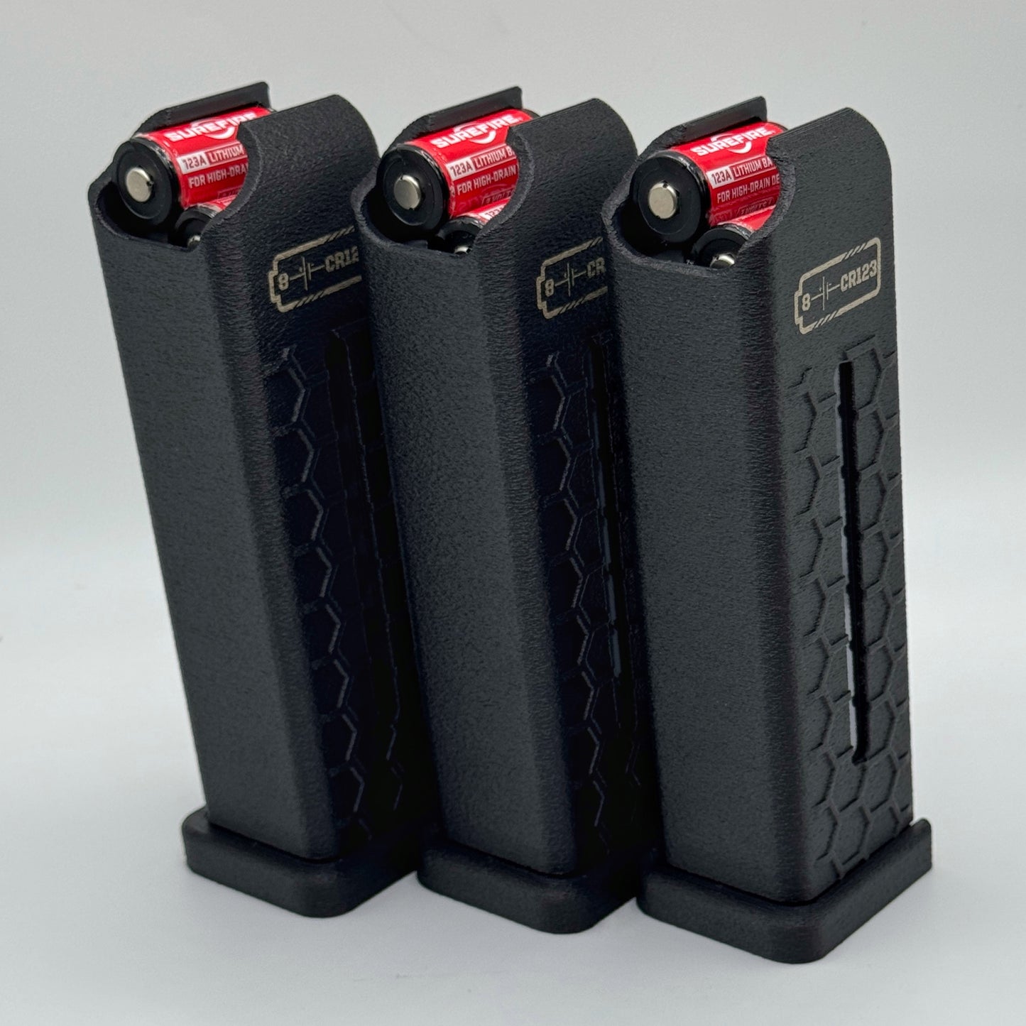 3 Pack BatMag for CR123 batteries