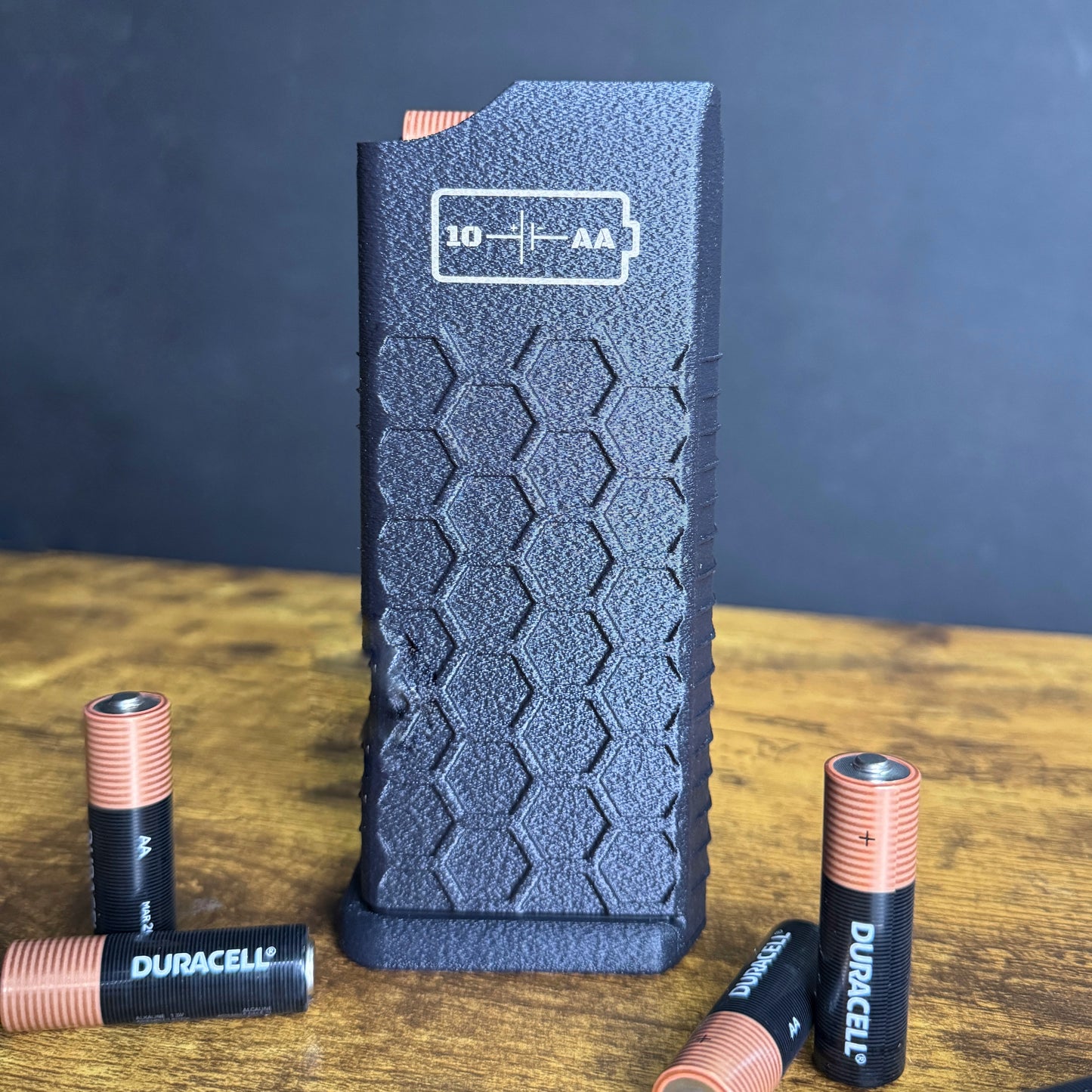 front image of AA batmag battery dispenser